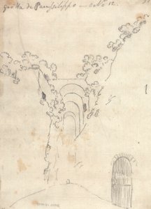 Posillipo barlangja alkotó: John Robert Cozens