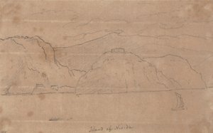 Nisida szigete alkotó: John Robert Cozens