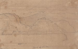 Nisida-sziget alkotó: John Robert Cozens