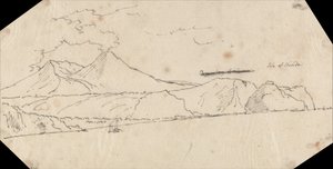 Nisida-sziget alkotó: John Robert Cozens