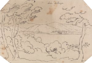 Perugia-tó alkotó: John Robert Cozens