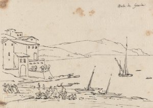 Mola di Gaeta alkotó: John Robert Cozens