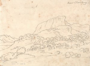 Chamberg közelében alkotó: John Robert Cozens