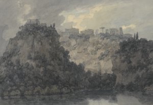 A Nemi tavon, 1780-83 körül (grafit és w/c papíron) alkotó: John Robert Cozens