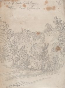 Civita Castellana egy része, Narni és Róma között. alkotó: John Robert Cozens
