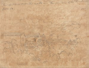 Padova egy része a falakról alkotó: John Robert Cozens