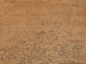 Terracina része, július 5. alkotó: John Robert Cozens