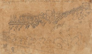 Nápoly falainak része a Ponte Nuovo közelében, október 17 alkotó: John Robert Cozens