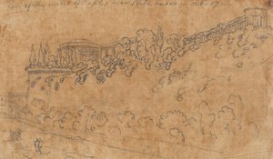 A nápolyi falak egy része a Ponte Nuovo közelében, október 17. alkotó: John Robert Cozens