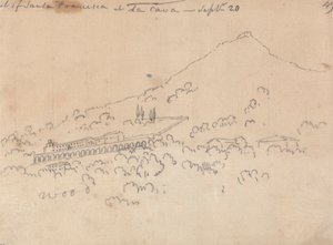 Santa Francesca a La Cavában, szeptember 20 alkotó: John Robert Cozens