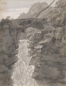 A Reichenbach-vízesés alkotó: John Robert Cozens