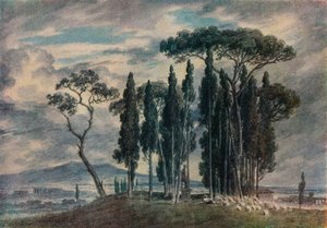 A Villa Negroni, 18. század alkotó: John Robert Cozens