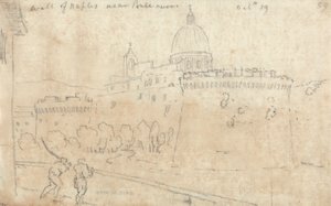 A nápolyi fal a Ponte Nuovo közelében alkotó: John Robert Cozens