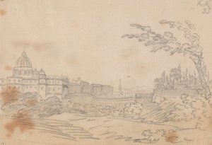 Kilátás a Vatikánra alkotó: John Robert Cozens