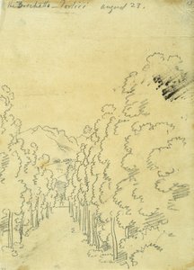 Woodland, egy nyomkövetési albumból alkotó: John Robert Cozens