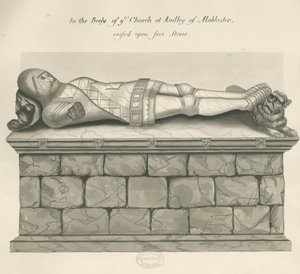 Audley Monuments – "Audley Knight": toll- és mosórajz, nd [?19. század]