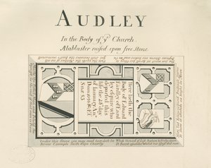 Audley Monuments – „Edward Eardley”: toll- és mosdórajz, nd [19. század] (rajz)