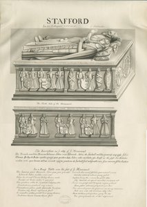 Stafford – Aston emlékmű a Szent Mária-templomban: szépia rajz, nd [19. század] alkotó: John Robert Fernyhough