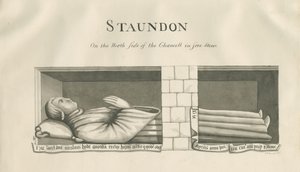 Standon templom – Nicholas Hyde falsírja: szépia rajz, nd [19. század] alkotó: John Robert Fernyhough