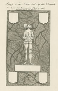 Kő – sárgaréz figura [Sir James Lee]: toll és mosó rajz, nd [19. század] (rajz) alkotó: John Robert Fernyhough