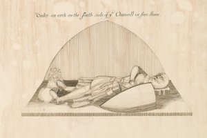 Swynnerton Church – Effigy: toll- és tusrajz, nd [19. század] alkotó: John Robert Fernyhough