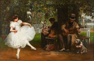The Old Showman (olaj, vászon)
