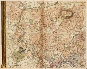 Greenford, Osterley, Ealing és Kew térképe alkotó: John Rocque