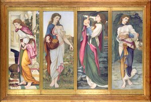 The Labors of Psyche, 1873 (tempera a panelen)