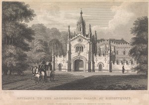 A Bishopthorpe-i érseki palota bejárata (kiadó: I. T. Hinton); 34. oldal (Első kötet)