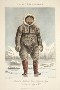 Arctic Highlander, Ervick, a Prince Regents Bay szülötte, illusztráció az „A Voyage of Discovery...”-ből, 1819