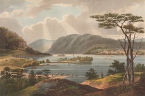 Kilátás a Fishkillből a Hudson River Portfolio 15. számú nyugati pontjára, 1825.