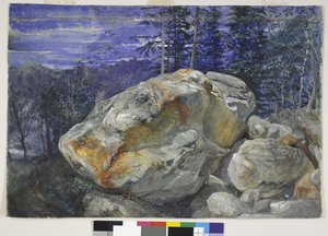 Az Alpok töredéke, 1854-56 körül (wc és gouache, ceruza, papíron) alkotó: John Ruskin