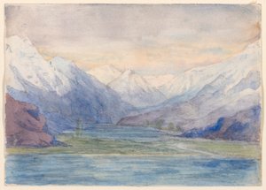 Hegyi táj alkotó: John Ruskin