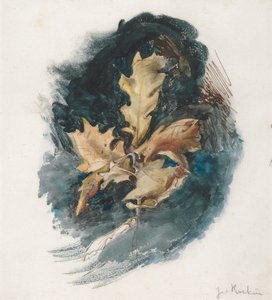Egy tölgylevél vizsgálata alkotó: John Ruskin