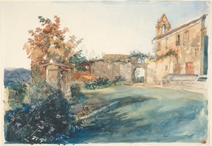 A San Miniato kertje Firenze közelében alkotó: John Ruskin