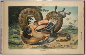 Lenyeltem! Puck magazin, július 11. alkotó: John S. Pughe