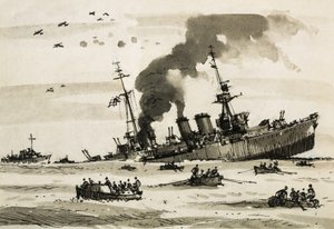 Az 1942-es máltai hadművelet után a Cairo-t brit rombolók elsüllyesztették.