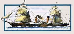 A brit Perzsia evezőlapátos gőzhajó alkotó: John S. Smith