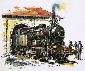 A sebesség és az erő világa: Honschel gyártmányú, 1929-es évjáratú 2-6-4-es harckocsimozdony