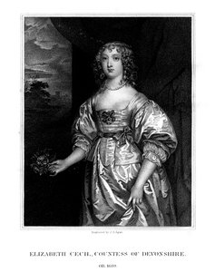 Elizabeth Cecil, Devonshire grófnője, 1824.