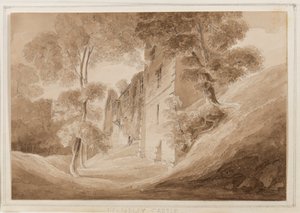 Helmsley kastély, Yorkshire, 1824. október 25-27. (ceruza, ecset és szépia tinta papíron)