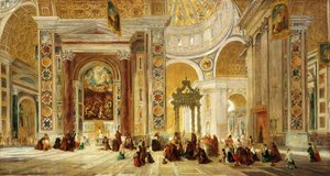 "Szent Péter belseje, Róma", 1824-1885