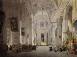A párizsi Szent Sulpice-templom belseje,