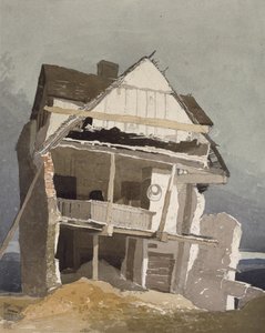 Egy romos ház, 19. század alkotó: John Sell Cotman