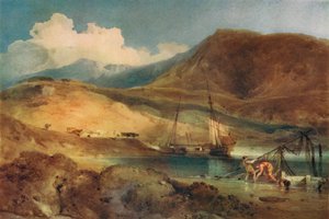 Cader Idris, Barmouth Sandsből, XIX. század alkotó: John Sell Cotman