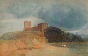Kastély egy dombon, 1923 alkotó: John Sell Cotman