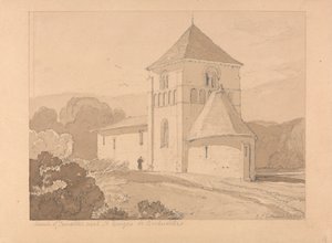 Yainville templom, Saint Georges de Boscherville közelében, Normandiában alkotó: John Sell Cotman