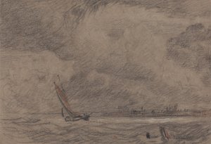 Halászhajó Yarmouthnál alkotó: John Sell Cotman