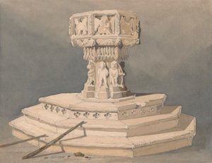 Betűtípus: Happisburgh Church, Norfolk alkotó: John Sell Cotman