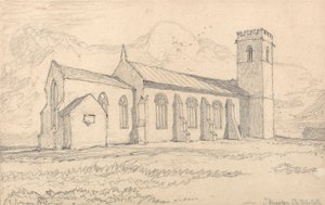 Knapton Church, Norfolk, északkeletről alkotó: John Sell Cotman